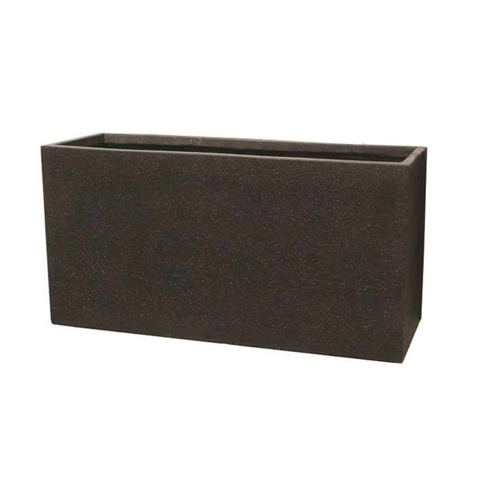 Northcote Pottery Small Black Precinct Lite Garden Trough Pot