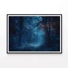 Night Scene with Forest  Print 100% Australian Made 90x60cm  (Poster)