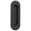 Lemaar 120 x 40mm Matte Black Radius Oval Flush Pull