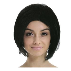 ASSYMETRICAL BOB WIG Funky Trendy Modern Cosplay Wigs Party Costume Black