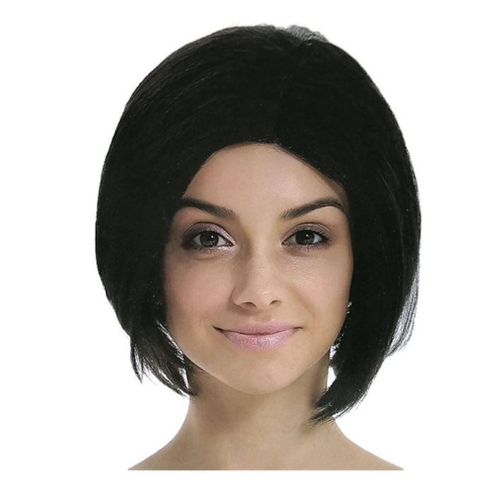 ASSYMETRICAL BOB WIG Funky Trendy Modern Cosplay Wigs Party Costume Black