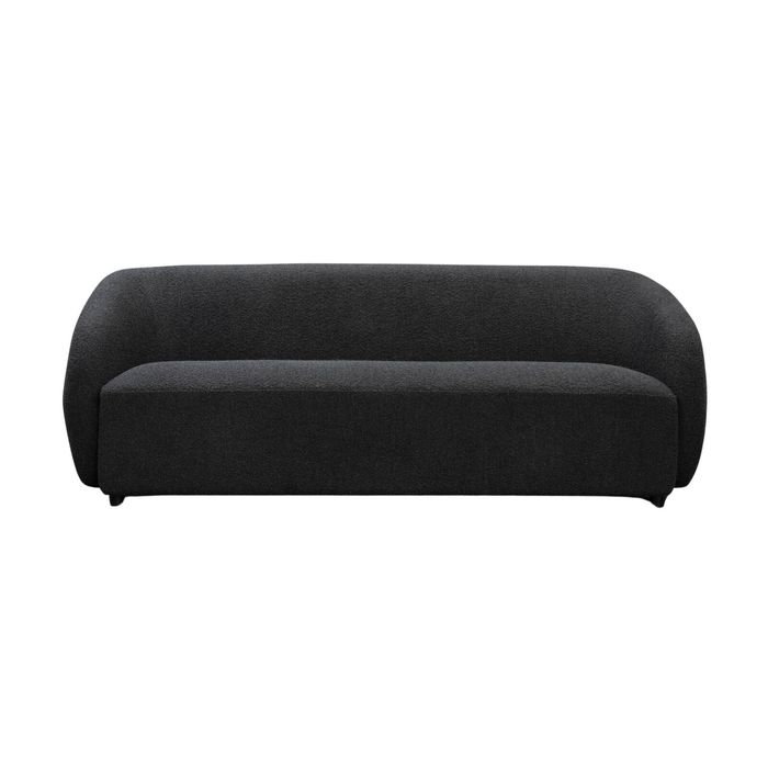 Marcel 3 Seater Boucle Fabric Sofa Charcoal