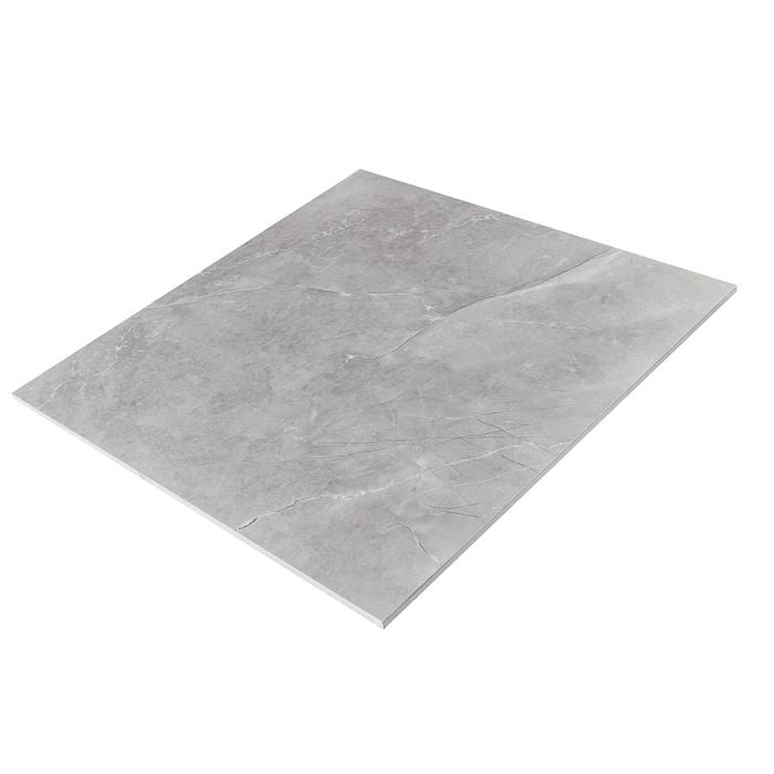 Duratile 60 x 60cm 1.08m² Grey Pietra Porcelain Floor / Wall Tile - 3 Carton