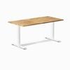 Desky Zero Hardwood Office Desk - Acacia / 1500x750mm / White