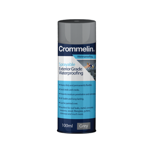 Crommelin 100ml Grey Sprayable Exterior Grade Waterproofing