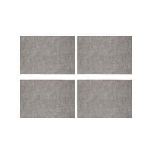 4PK Guzzini Tiffany 43cm Fabric Reversible Placemat - Sky Grey