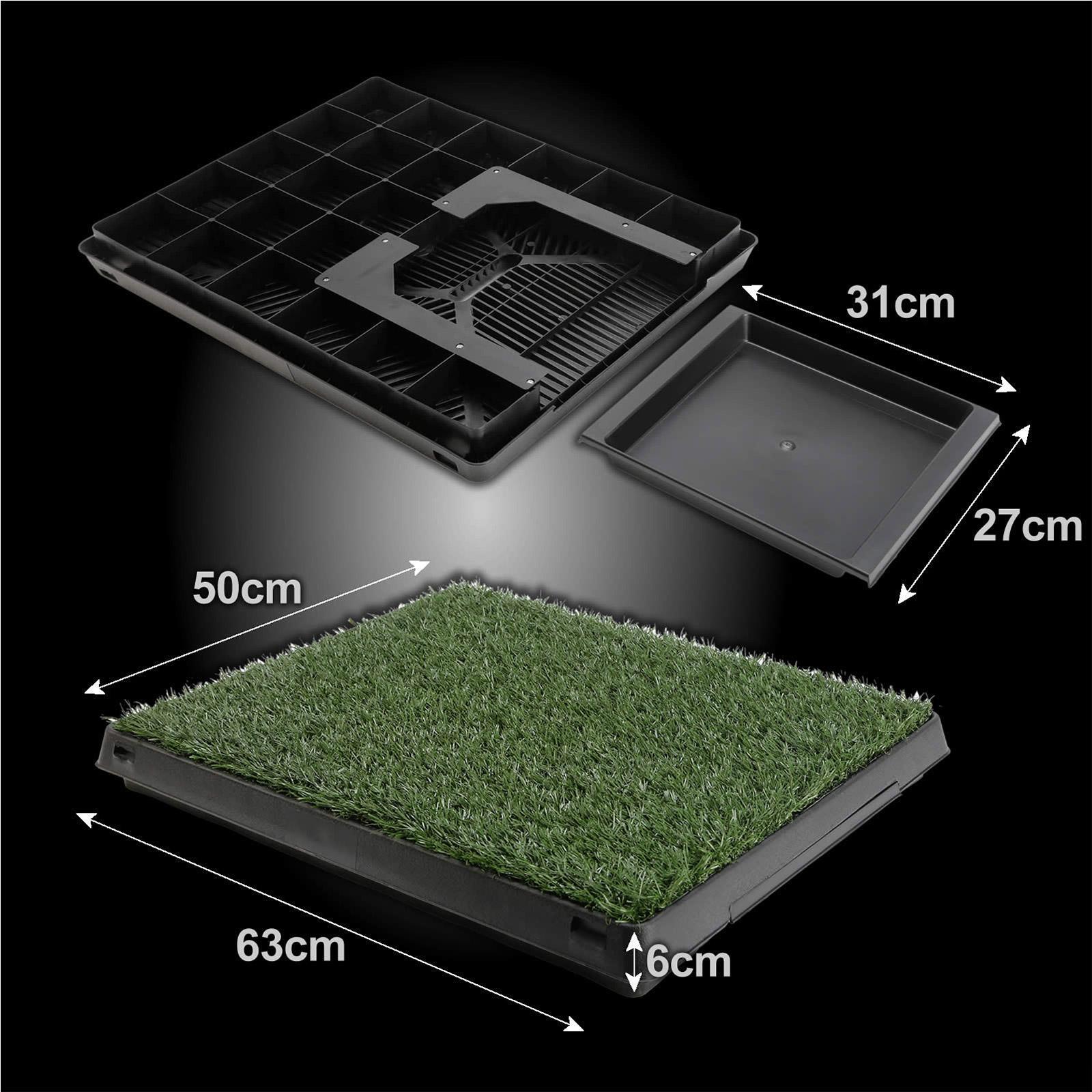 Paw Mate Pet Dog Potty Tray Training Toilet 63cm x 50cm 1 Grass Mat Bunnings Australia