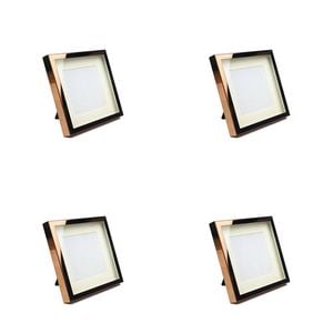 4PK Classica Rose Gold Square Picture Frame Steel Home Decoration 13x13cm