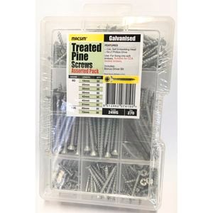 Macsim 270 Piece Assorted Treated Pine Screw Pack