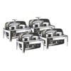 SOGA 4X 6.5L Stainless Steel Double Soup Tureen Roll Top Buffet Chafing Dish