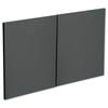 Kaboodle 1000mm Poppy Seed Modern Fridge Cabinet Doors - 2 Pack