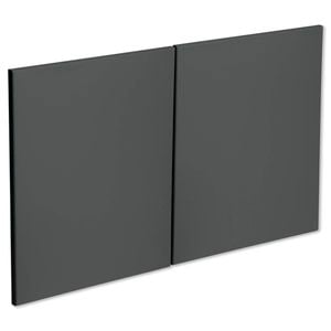 Kaboodle 1000mm Poppy Seed Modern Fridge Cabinet Doors - 2 Pack