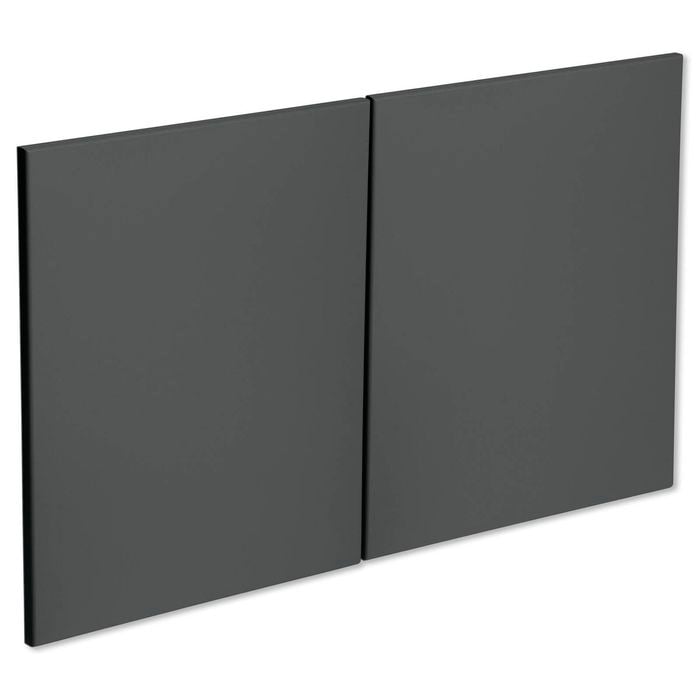 Kaboodle 1000mm Poppy Seed Modern Fridge Cabinet Doors - 2 Pack
