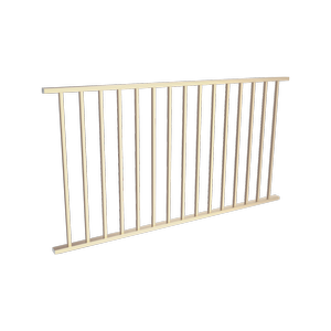 ProtectorAl 1800 W x 950 mm H Primrose Aluminium Flat Top Square Picket Balustrade Panel