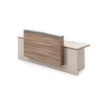 Modern Furniture CONELLI Reception Desk  240m - Light Walnut