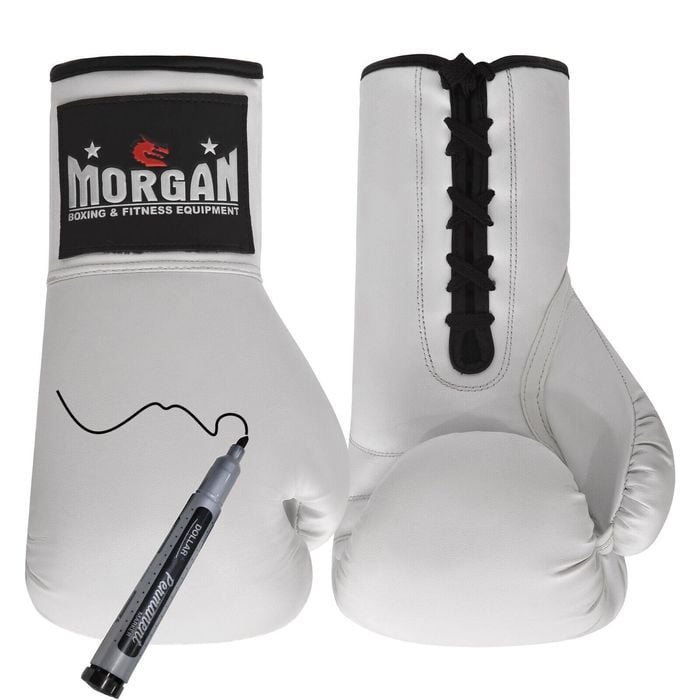 Morgan Lace Up Autograph Gloves (10oz)