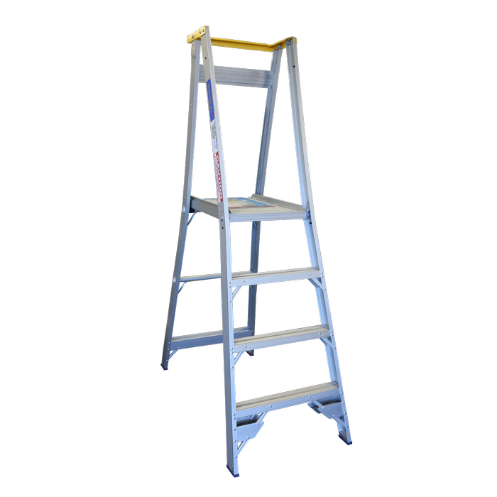 Indalex 1.2m 180kg Pro Series Industrial Aluminium Platform Ladder