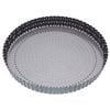 Mastercraft Crusty Bake 30cm Loose Base Round Flan Quiche Pan - Black