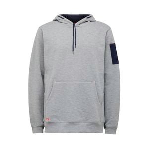 Hard Yakka Grey Brushed Fleece Hoodie - Size L