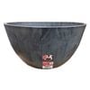 Respect 51cm Charcoal Green Earth Low Bowl Planter