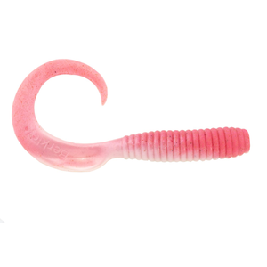 Berkley Gulp Grub 6" Soft Plastic Fishing Lure Pink Shine
