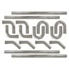 16 Pc Universal Dual Exhaust Mandrel Bend Kit, 2-1/2 inch