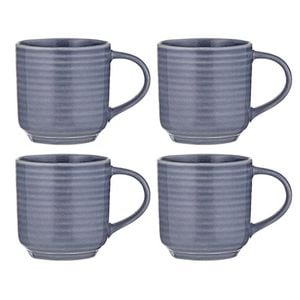 Ladelle Melange Set of 4 Mugs - Cornflower Blue