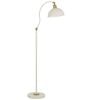 Telbix Brevik Modern Standing Floor Lamp Light Metal Beige Satin