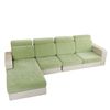 Anyseat L‑Shape Sofa Cover Mint Green Chenille Polyester Thick Stretchable Cushion Protector for Living Room