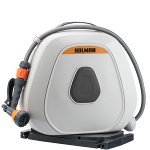 Holman 20m Portable Retractable Hose Reel With Ground Spikes