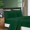 Fabric Fantastic 1000tc Ultra Soft Super King Size Bed Dark Green Flat & Fitted Sheet Set