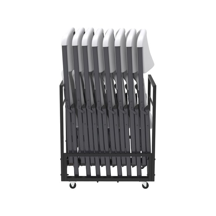 Lifetime Commercial 16 Folding Chairs and Cart Combo