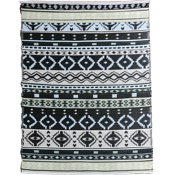 Eco-friendly Reversible Outdoor Plastic Mat-Chatai 3194-Lime Green-120x170cm