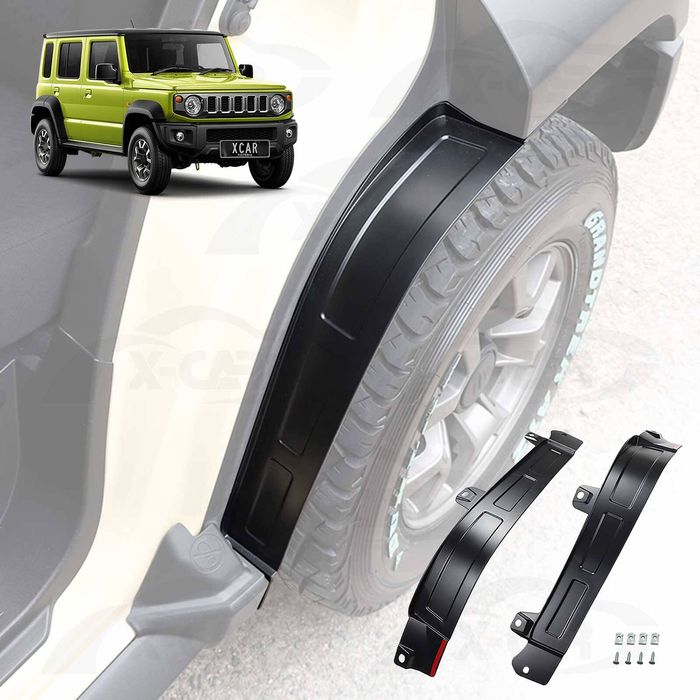 Rear Door Arch Mud Flaps For Suzuki Jimny Xl 5-door 2023-onwards Splash Guards Mudguard Trim Exterior Accessories Set Of 2