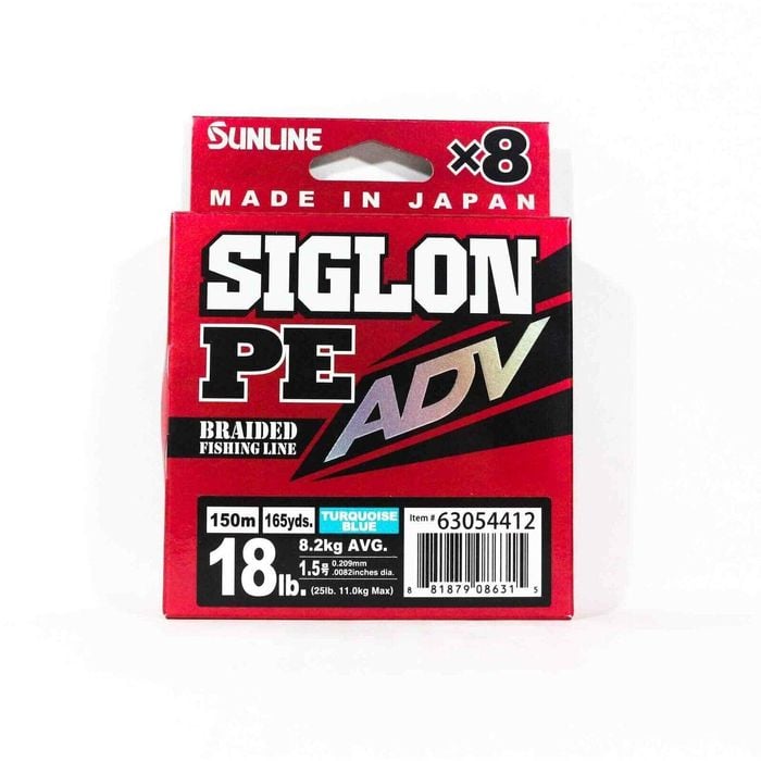 Sunline Siglon PE ADV x8 150m Turquiose Blue Braid Fishing Line 18lb