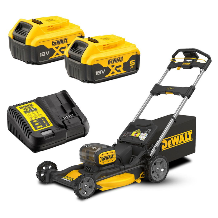 DeWALT 2 x18V XR 21" Push Mower - 5.0Ah Kit DCMWP134P2-XE