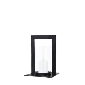 Ssh Collection Toren 26cm Tall Hurricane Lamp - Matte Black