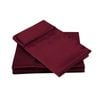 Big Sleep 300TC Deluxe Essentials Satin Sheet Set Burgundy King