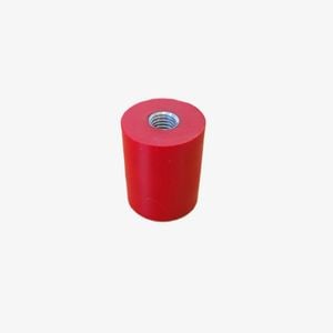 Isoflex M10 30x40mm Red Cylindrical Polymer Equipment Mount