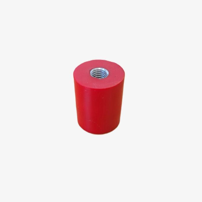 Isoflex M10 30x40mm Red Cylindrical Polymer Equipment Mount