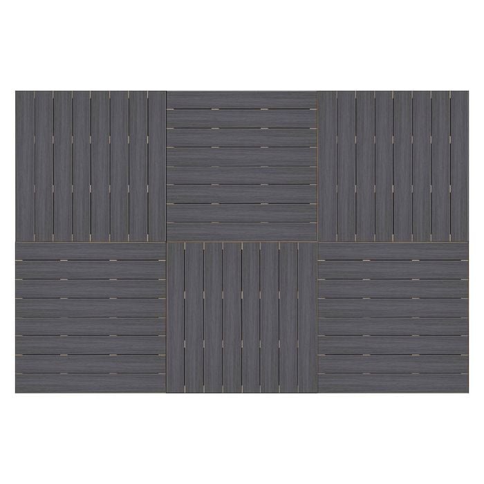 Good Times Decking 130-220mm (High) 2288 x 3432mm Ekodeck Ironwood 6 Module Kit