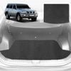 6D Diamond Car Boot Mat for Nissan Patrol Y61 SUV (Y61/GU)1997-2016-Cargo Mat-Black-Outback GT