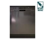Kleenmaid Black Stainless Steel Free Standing Or Built Under Dishwasher  WELS 4.5 Star 10.5L Per Wash
