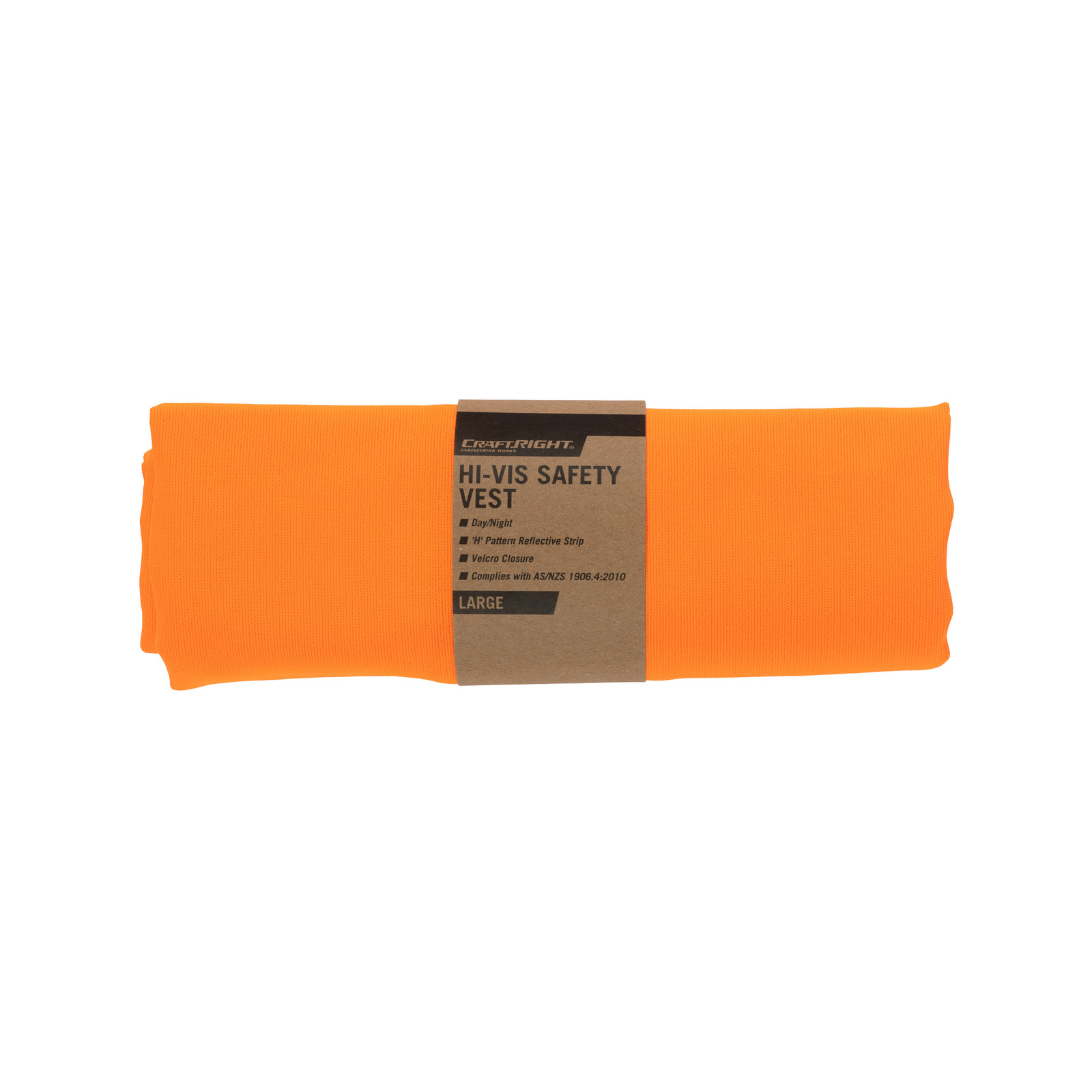 Craftright Large Hi Vis Orange Day Night Vest Bunnings Australia