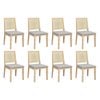 Levede 8Pcs Rattan Back dining Chairs