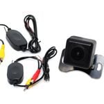 Elinz Mini CMOS Car Reversing Camera Rear View IR Night Vision 2.4G Wireless Receiver Transmitter Connect to RCA Monitor