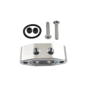 Calflow Billet Aluminium LS Oil Pressure Sensor Adaptor Port & Dual 1/8 NPT Out LS1 LSX LS2 LS3