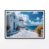 Building & Tower in Greece   Print 100% Australian Made 120x90cm  (Poster)