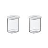 2x Mepal Modula Mini Food Storage Box w/ Lid 375ml/13oz - White