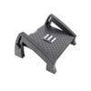 Adjustable Height Foot Rest Under Desk - 6 Heights, Sturdy Office Footrest, Black Pedal
